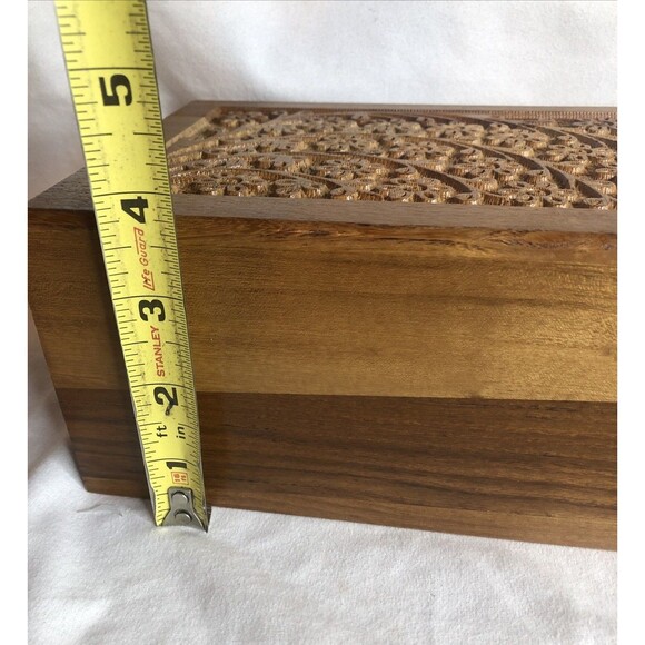 Wooden Urn Box for Ashes Cremation Box Decorative Urn Pet  8"x5.5" NEW!! - Picture 7 of 10